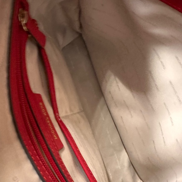 NWOT Michael Kors Scarlet Red Tote Bag - Picture 9 of 13